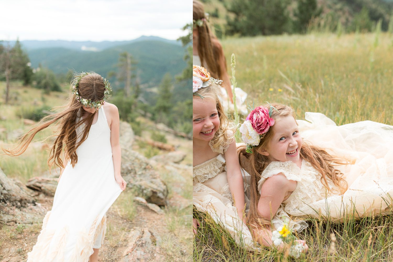 Sis, Floral, Crown, White Dress, Jen Lints Photography, Girls